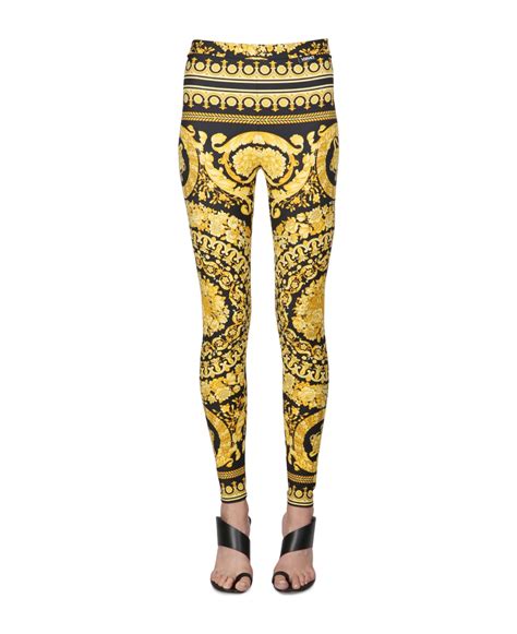 baroque leggings versace|Versace Leggings for Women .